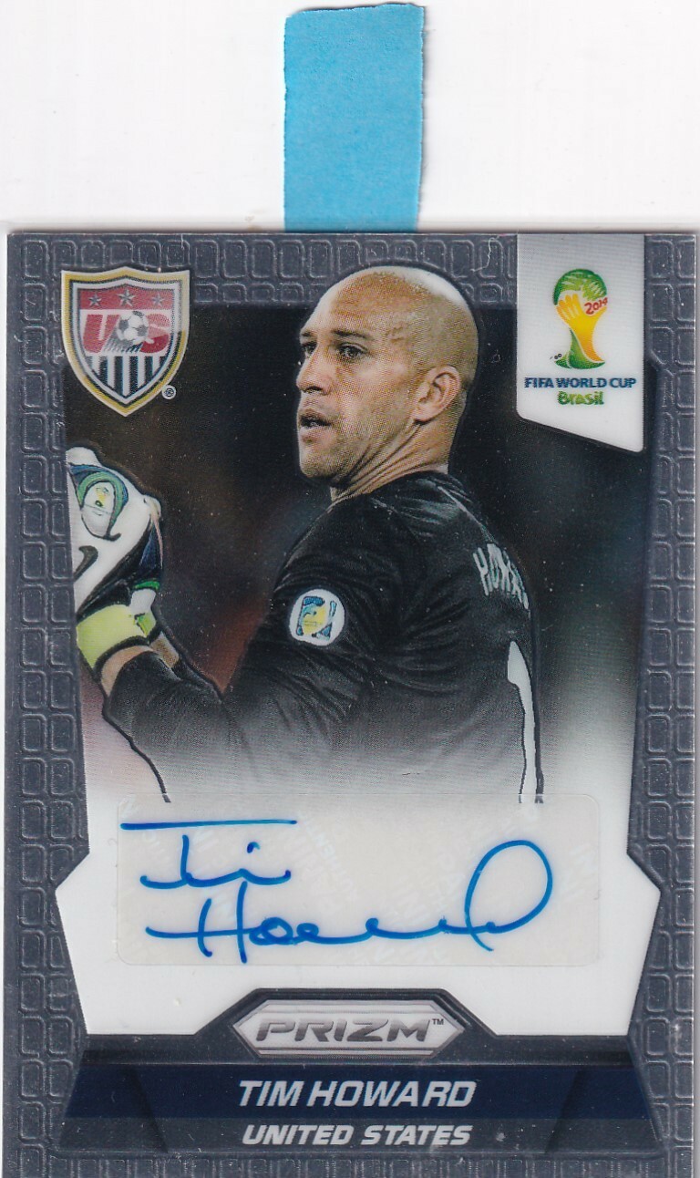 Panini Prizm Rookie World Cup 2014 Tim Howard Autograph Signature