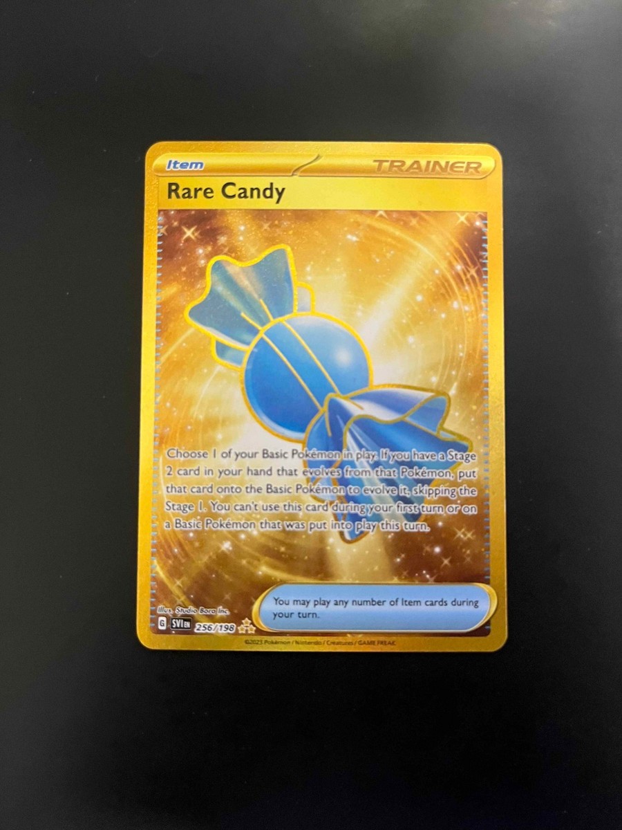 gold rare candy pokemon card scarlet and violet Pokemon - Rare Candy 256/198 - Scarlet & Violet - Secret Rare main image 0