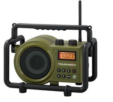 Rugged Portable AM FM Digital Radio Rain Dust Shock Resistant with Aux Input