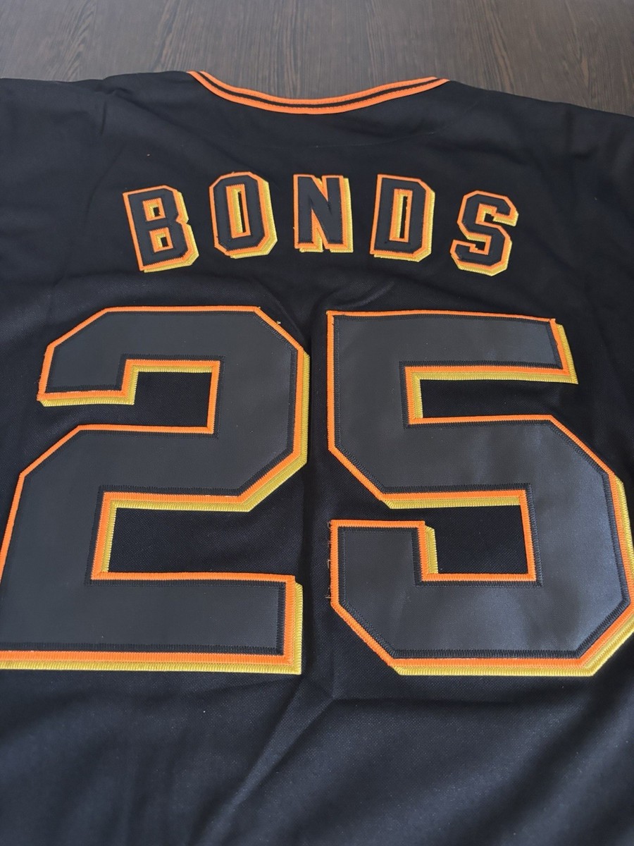 GIANTS BONDS 25 ユニフォーム Men's #25 Barry Bonds San Francisco Giants Anthracite