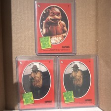 Topps TMNT Movie Sticker Trading Cards Lot Raphael 1990 (3 Cards)
