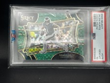 2023 NFL Select Jalen Hurts Field Level Green /5 PSA 10 Eagles Super Bowl MVP