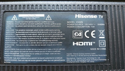TV Module für Hisense TV Model 43A6N HDMI