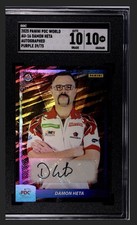 Panini 2025 PDC World Championship Darts Damon Heta SGC AU 10/10 Purple Auto /75
