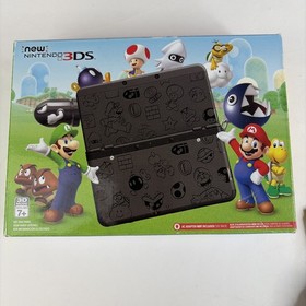 New Nintendo 3DS: Black Mario Friday Edition Console In Box US Model Charger
