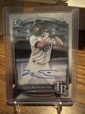 2025 Bowman Chrome Matthew Etzel 1st Auto CPA-ME Rays Autograph