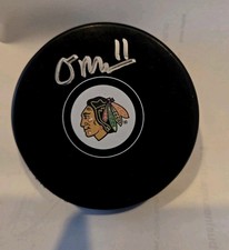 Oliver Moore Autographed Chicago Blackhawks Hockey 