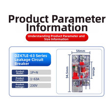 Transparent 1 Pole Circuit Breaker 6A 10A 16A 20A 25A 32A 40A 50A 63A Fast Trip
