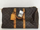 Louis Vuitton Keepall 45 Monogram Travel Duffel Bag Vintage France Key Lock Auth