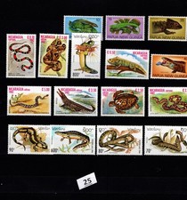 / NICARAGUA, LAOS, PAPUA NEW GUINEA 1994 - MNH - TURTLES - SNAKES - REPTILES