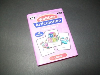 Webber Articulation Cards Set 1 Super Duper Speech Therapy Kids #WA-06 NIB