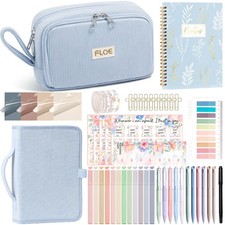 Bible Study Supplies Journaling Kit for Women 8.5 x 5.5 x 3.5 inches, Blue