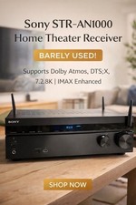 Sony STR-AN1000 7.2CH 8K Home Theater Receiver Dolby Atmos Barely Used