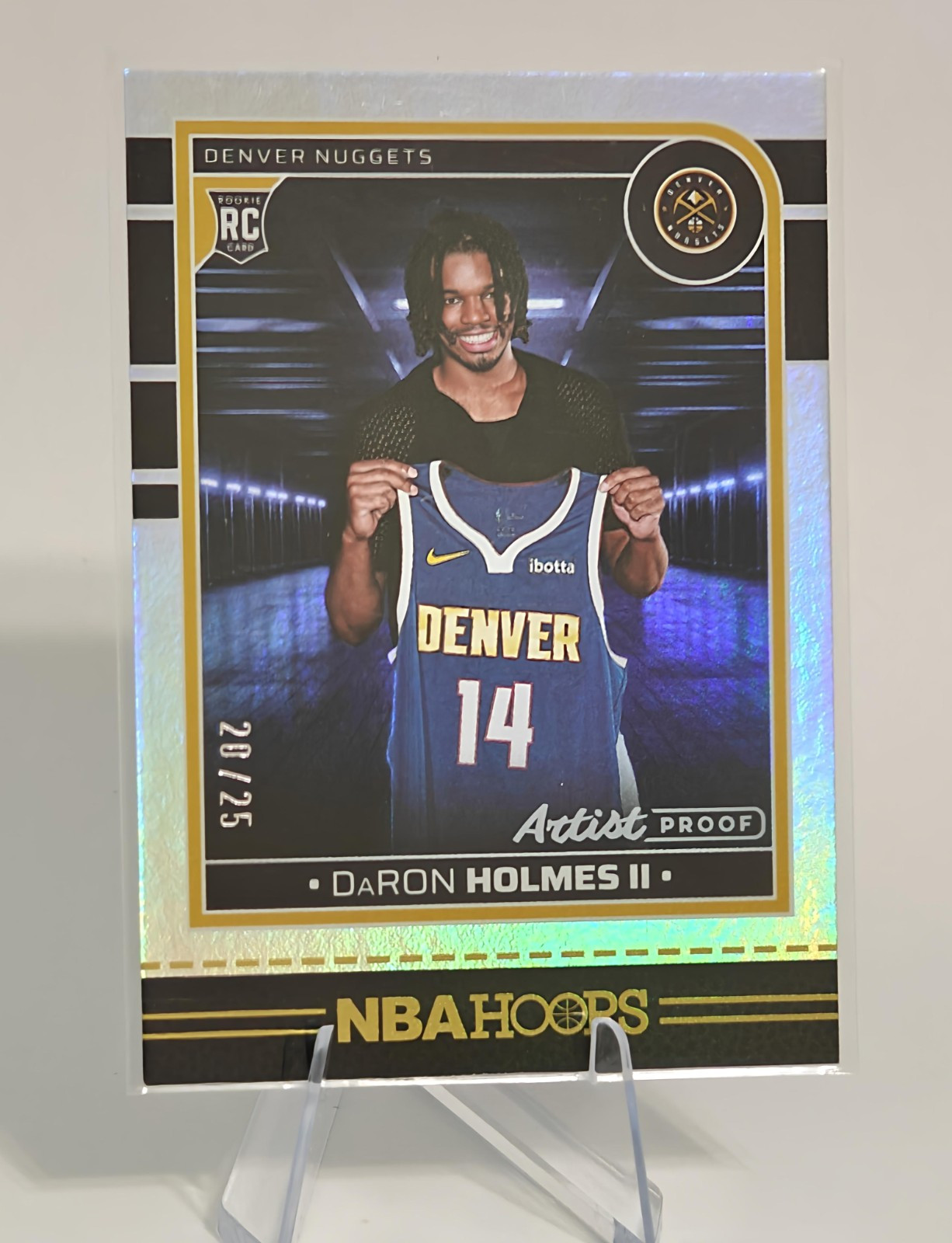 DaRon Holmes (RC) 2024-25 Hoops Basketball #252 ARTIST PROOF! /25