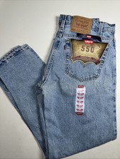Vintage Levis 550 Jeans 32x32 NWOT NWD Made in the USA Light Wash