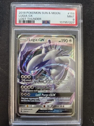 LUGIA GX - PSA 9 159/214 Lost Thunder PSA 9