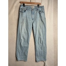 Abercrombie  Fitch Curve Love The Baggy Low Rise Jeans Light Wash 29 8R