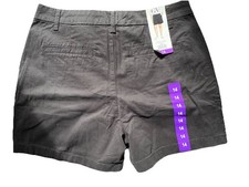 NWT Women s Gloria Vanderbilt Navy Chino Shorts Size 14