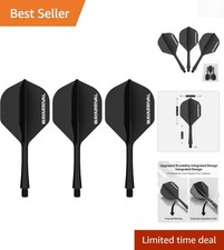 Unbreakable Integrated Dart Flights with Stems, 3 Pack, Universal 2BA Fit