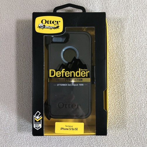 OtterBox DEFENDER Series w/ Holster for Apple iPhone 5/5s/SE (1st Gen) - BLACK