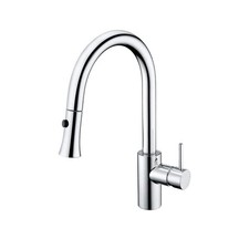 LUXIER Kitchen Faucet Pull-Down Sprayer 2-Function Sprayhead Metal Modern Chrome
