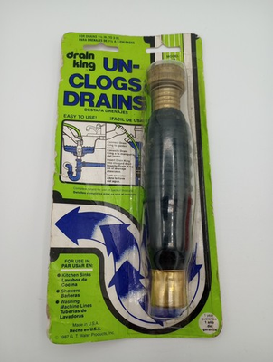 #ad #ad G.T. Water Products 186 Drain King Unclog Hose Attachment For Drains 1 1 2” 3” $9.99