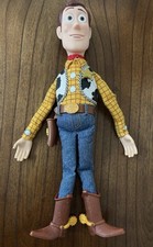 VINTAGE WOODY TOY STORY Doll Original 15  Pull-string THINKWAY Disney Pixar