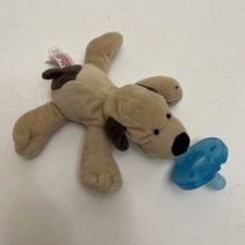 Mary Meyer Wubbanub 5" Plush Puppy Dog Pacifier Soother Lovey Stuffed Animal