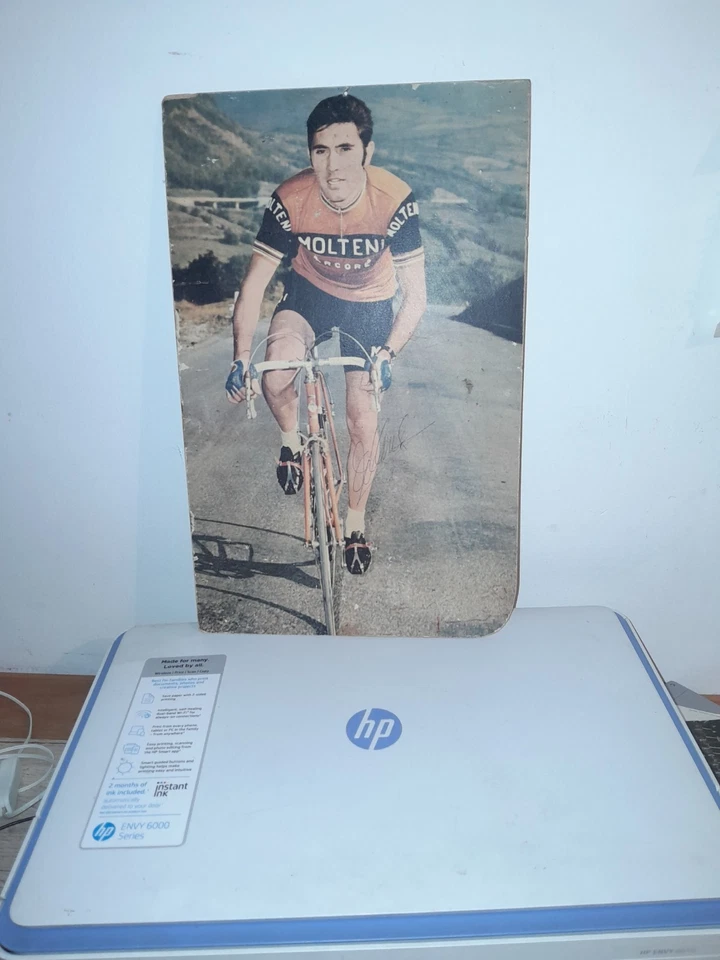 Eddy Merckx Cyclist AUTOGRAFO/ autograph anni '70 prov, Belgio Foto 4 de 4