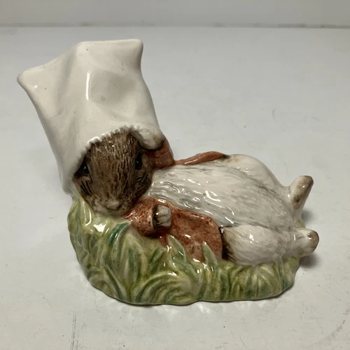 1990 Royal Albert & Beatrix Potter 4" Rabbit Bunny Figurine~ Benjamin Wakes Up