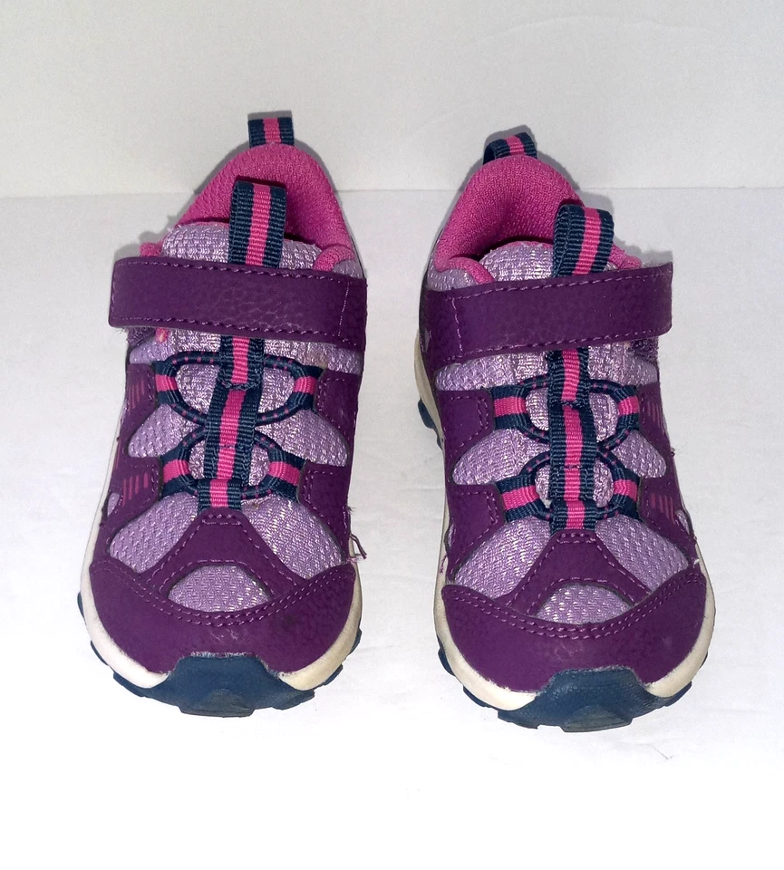 Merrell Hiking Sneakers Toddler Size 7M Low Top Purple Hook/ Loop EUC - Image 3 of 4