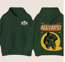 MF Doom Madlib All Caps Hoodie, Metal Face Hoodie, MadVillain Hoodie, Retro Unis