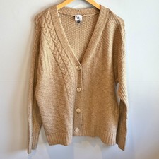 CAbi Tan Neighbor Cardigan Sweater Style 4474 - size Medium