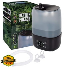 Evergreen Reptile Fogger Humidifier Terrarium Mist System 4L Black Digital Timer