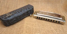 THE CHROMONICA Model 260 Key of "C" by M. HOHNER Harmonica Original Storage Case