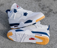 Mid Top Jordan 4 Retro SB Navy Blue Basketbal...