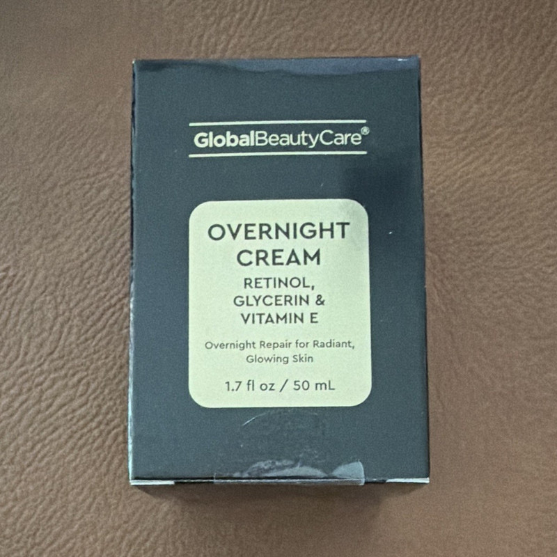 Global Beauty Care Overnight Face Moisturizer Cream Retinol + Vitamin E 1.7 oz