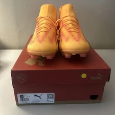 Puma Ultra Ultimate FG/AG Men’s Soccer-  Sun Stream Orange 107750-03 - SZ 12