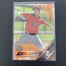 2016 TOPPS PRO DEBUT #127 ANDREW SUAREZ *ORANGE 7/25*  AZL GIANTS NA