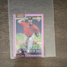 Topps 2026 Series 1 Bryan Abreu Pink Holo Foil Parallel #231 Houston Astros