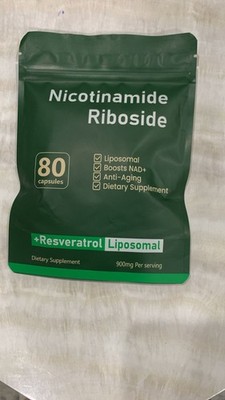 Liposomal NAD+ Supplement for Cellular Health AntiAging Energy Focus 80 Capsules