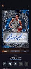 Topps NBA Collect DIGITAL George Gervin Chrome Sapphire Signature Style Iconic 
