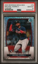 2023 Bowman Mega Box Michael Harris II Chrome Rookie Card RC #76 PSA 10 GEM MT