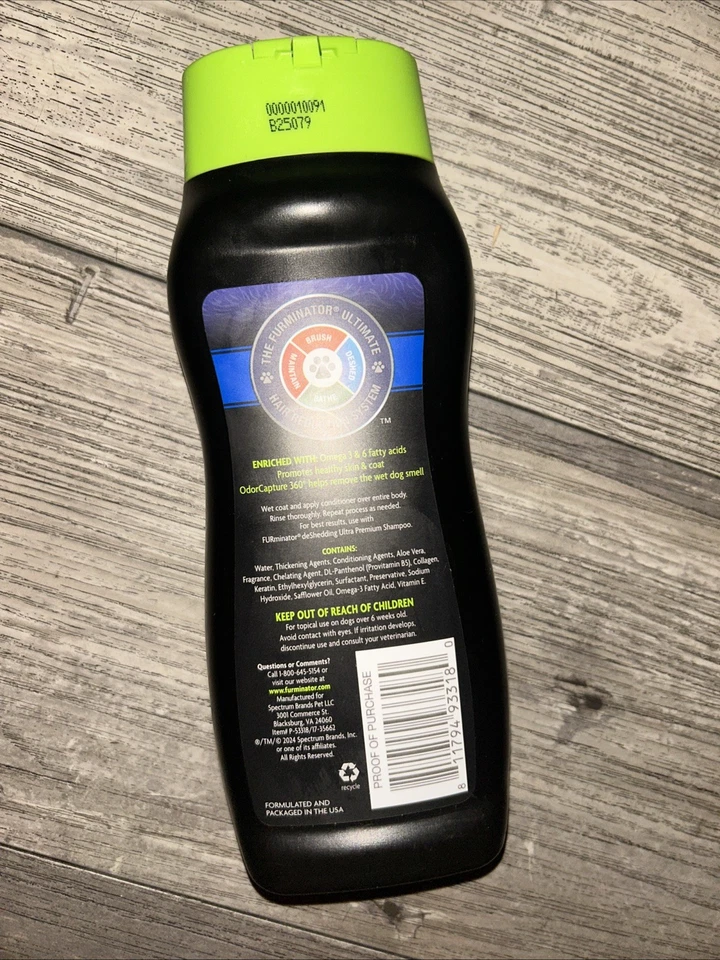 Champú y acondicionador FURminator deShedding Ultra Premium. Juego de 4 16 oz Foto 4 de 4