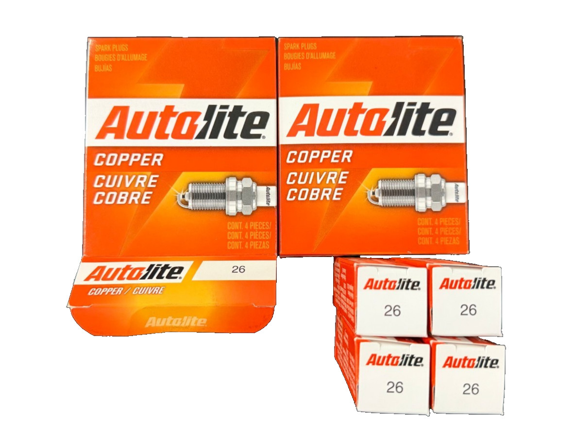 8 Pack Autolite 26 Copper Core Spark Plug NEW Free Shipping