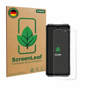 2x ScreenLeaf Displayschutzfolie für Doogee Blade GT Pro nachhaltig verpackt