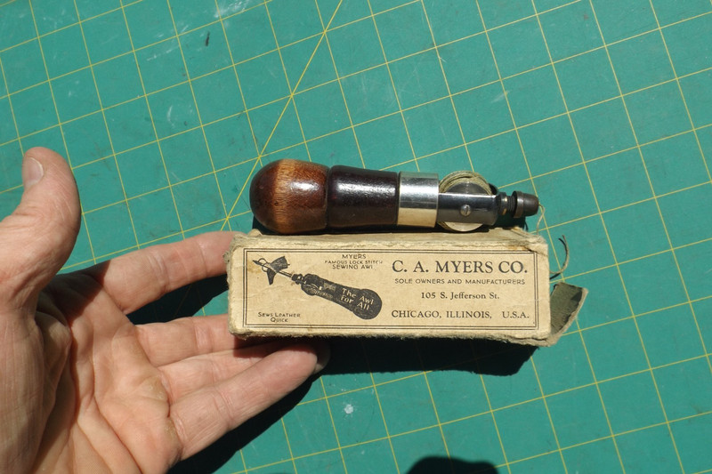 Vintage  C.A. MYERS CO. Lock Stitch sewing Awl