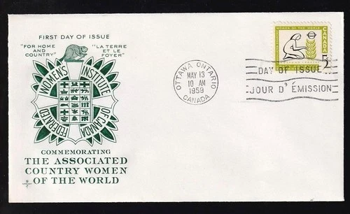 Canada FDC 1959 Country Women, unaddressed Rosecraft sc#385