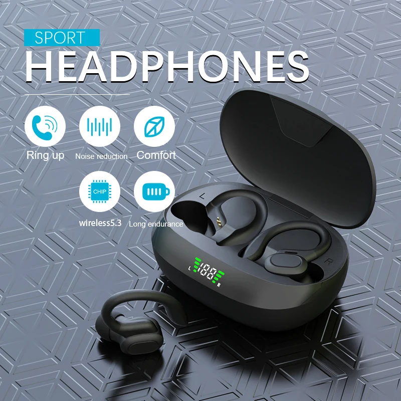 Wireless Bluetooth Earbuds with 48H Playtime and Dual LED Display-image