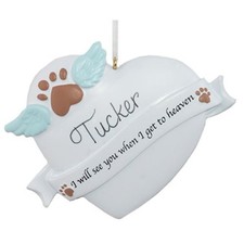 Pet Remembrance Personalized Christmas Tree Ornament